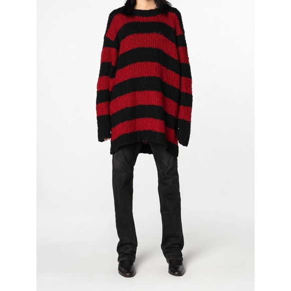 SS/AW03 Striped Grunge Knit Sweater - Picture 3 of 6